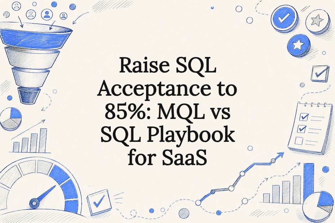 Raise SQL Acceptance to 85%: MQL vs SQL Playbook for SaaS