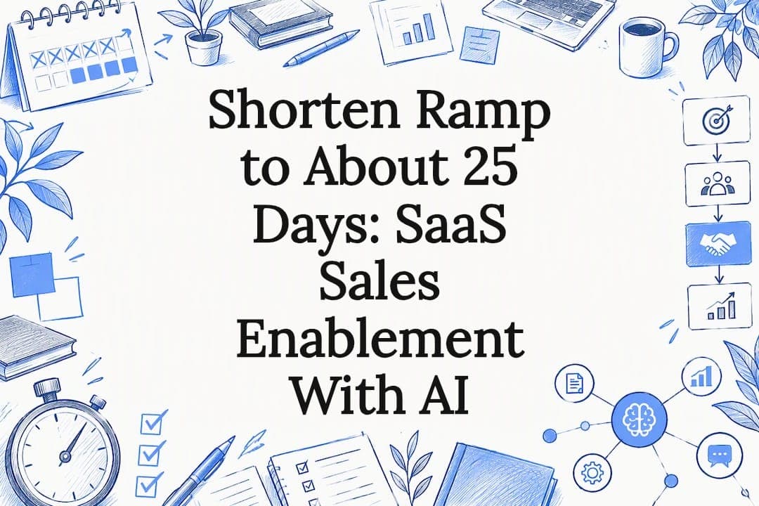 Shorten Ramp to About 25 Days: SaaS Sales Enablement With AI