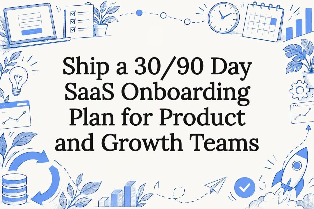 Ship a 30/90 Day SaaS Onboarding Plan for Product and Growth Teams