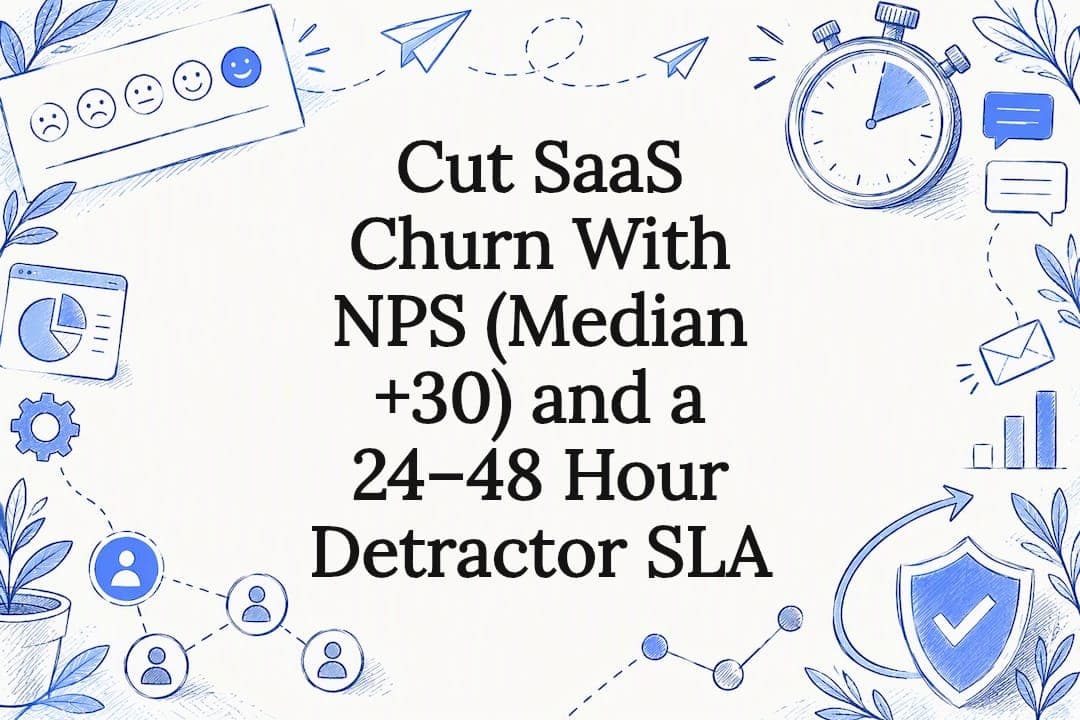 Cut SaaS Churn With NPS (Median +30) and a 24–48 Hour Detractor SLA