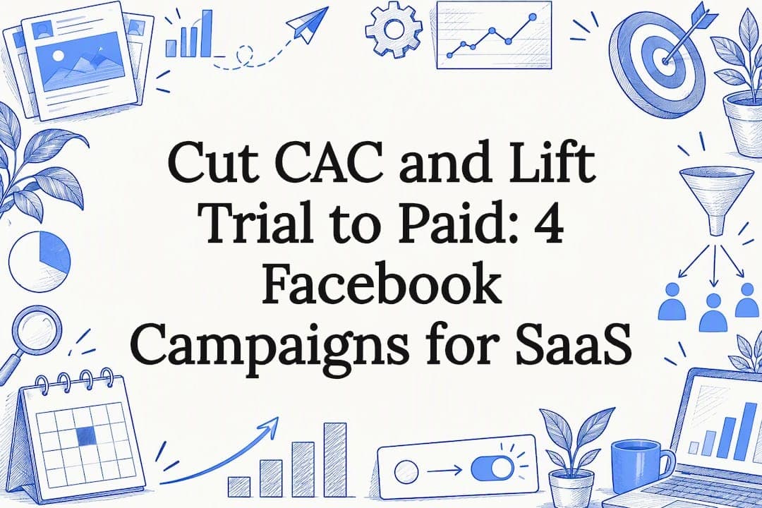 Cut CAC and Lift Trial to Paid: 4 Facebook Campaigns for SaaS