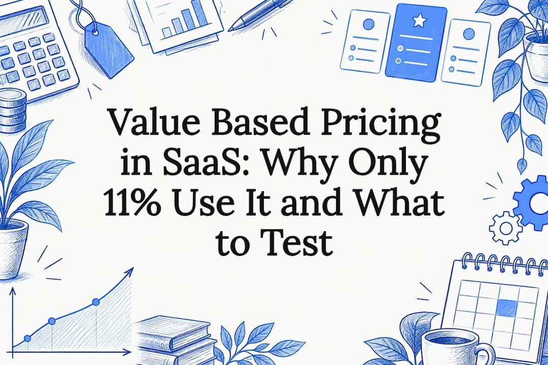 Value Based Pricing in SaaS: Why Only 11% Use It and What to Test
