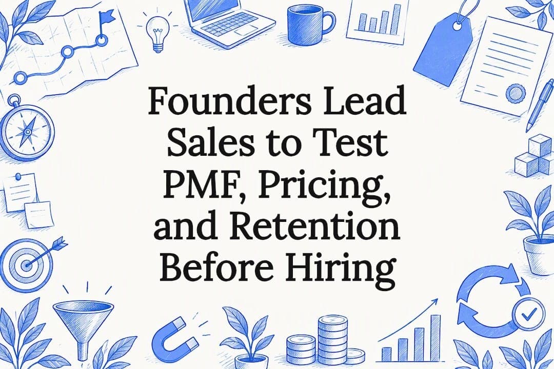 Founders Lead Sales to Test PMF, Pricing, and Retention Before Hiring