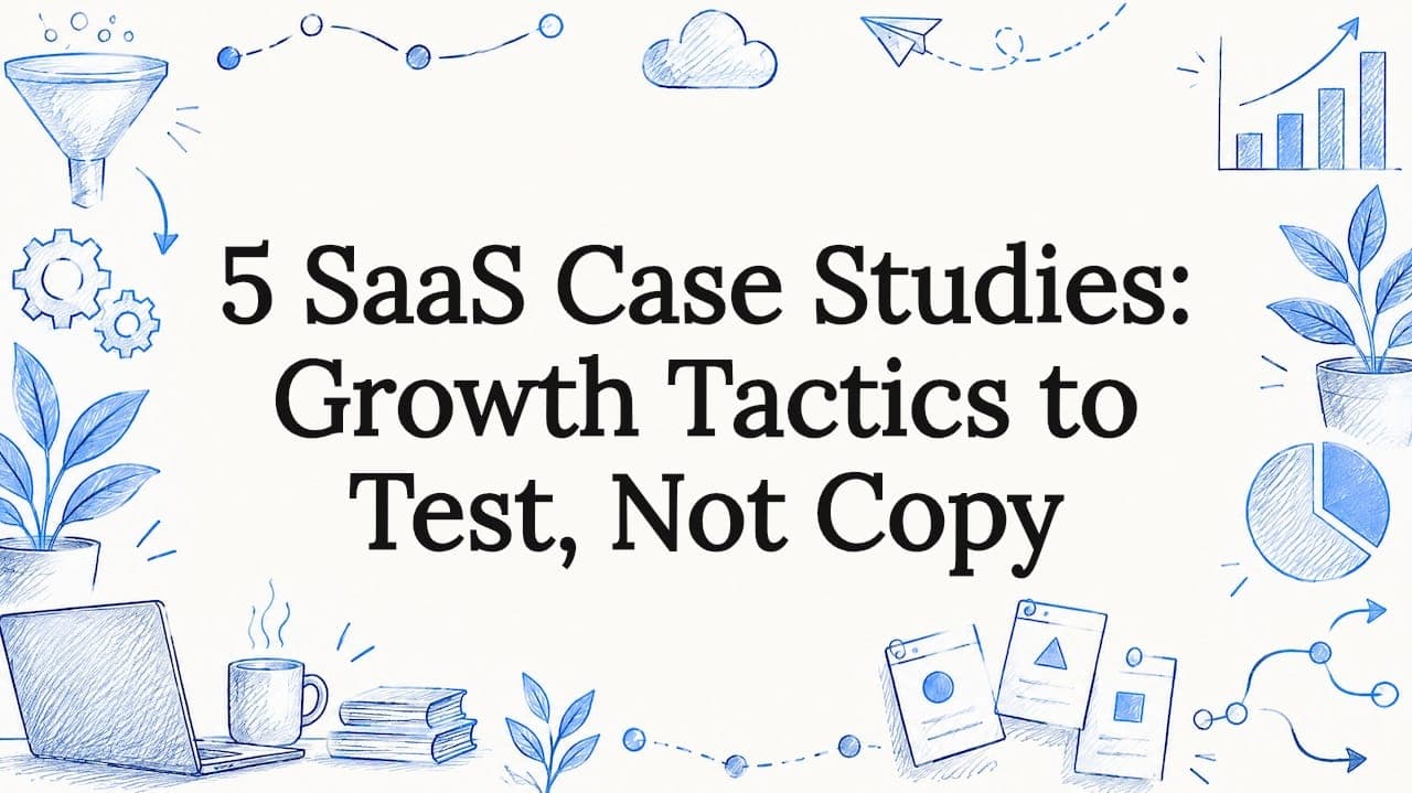 5 SaaS Case Studies: Growth Tactics to Test, Not Copy