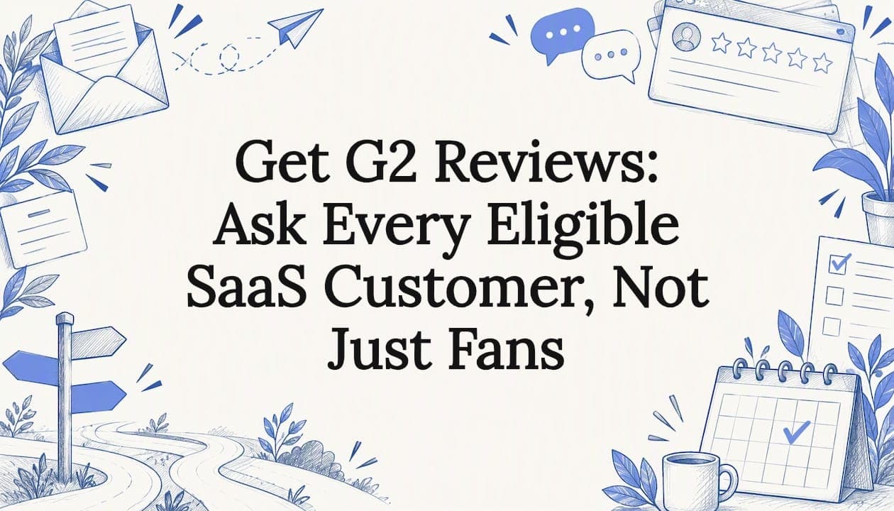 Get G2 Reviews: Ask Every Eligible SaaS Customer, Not Just Fans